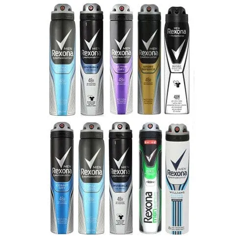 10-Pack: Men Rexona Anti-perspirant Deodorant Body Spray