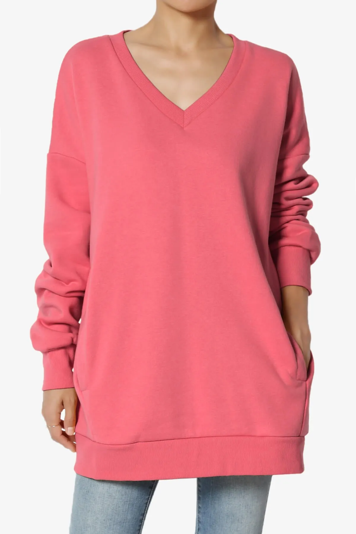 Accie V-Neck Pullover Sweatshirts