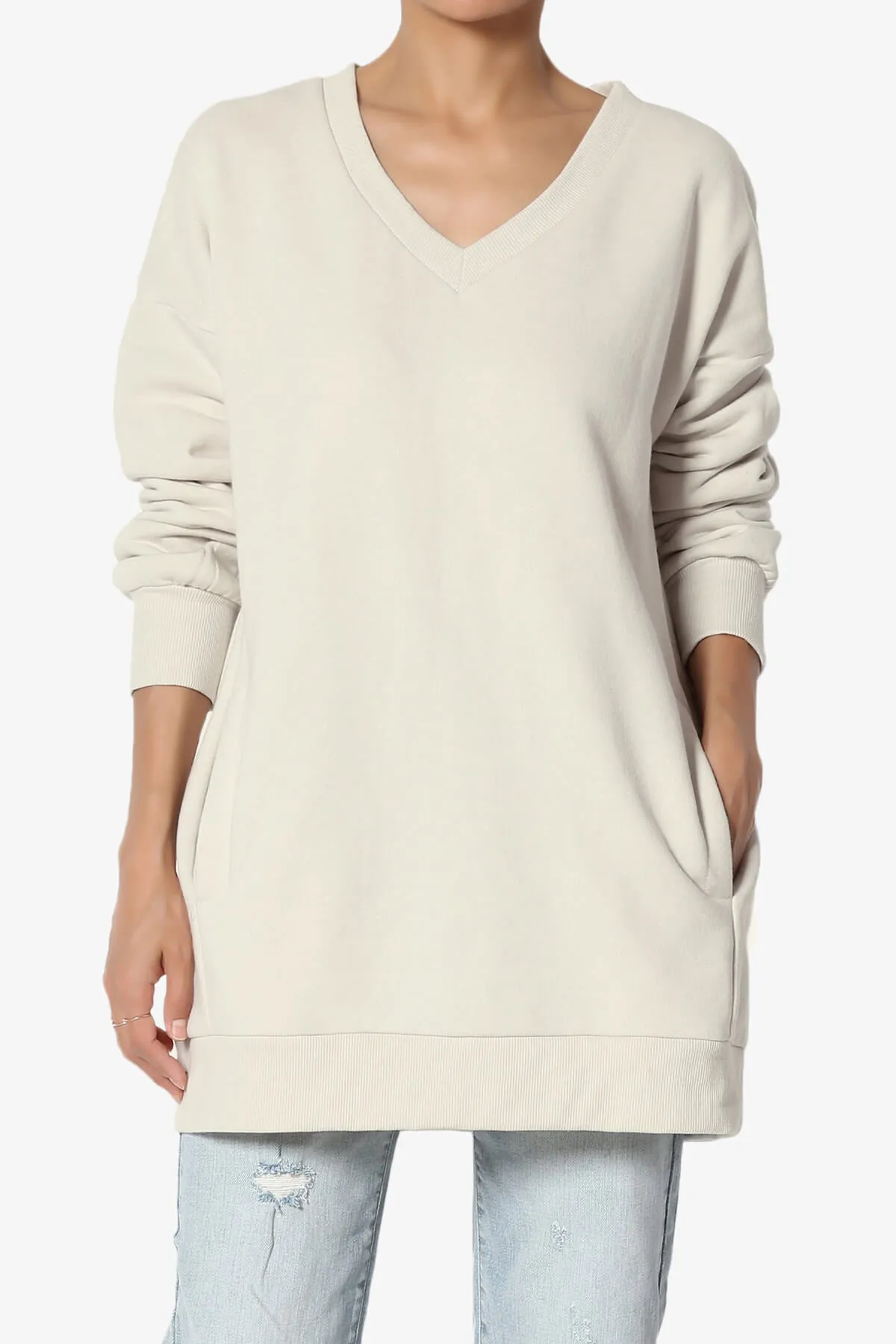 Accie V-Neck Pullover Sweatshirts