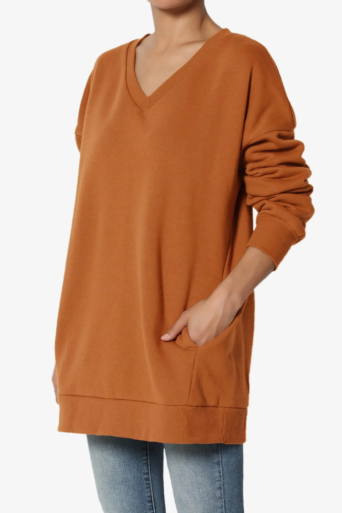 Accie V-Neck Pullover Sweatshirts