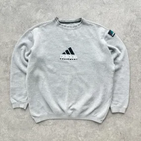 Adidas Equipment 1990s heavyweight embroidered sweatshirt (L)