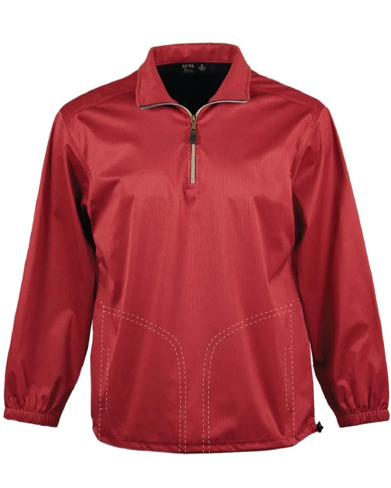 AKWA Water & Wind Resistant Men's 1/4 Zip Windshirt with Pockets