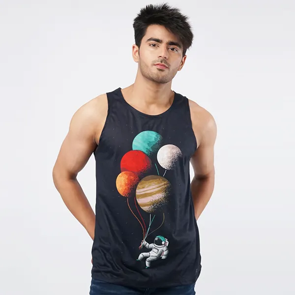 Astronaut Balloons Unisex Tank Top