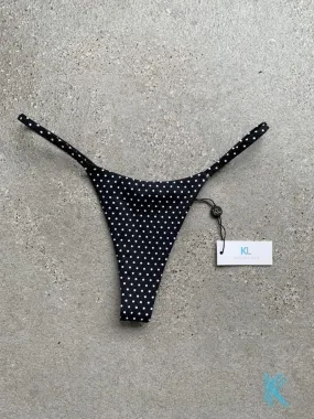 Black Polka Dot Bikini Bottom