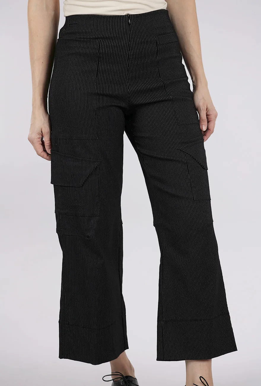 Cassidy Pant, Black Stripe