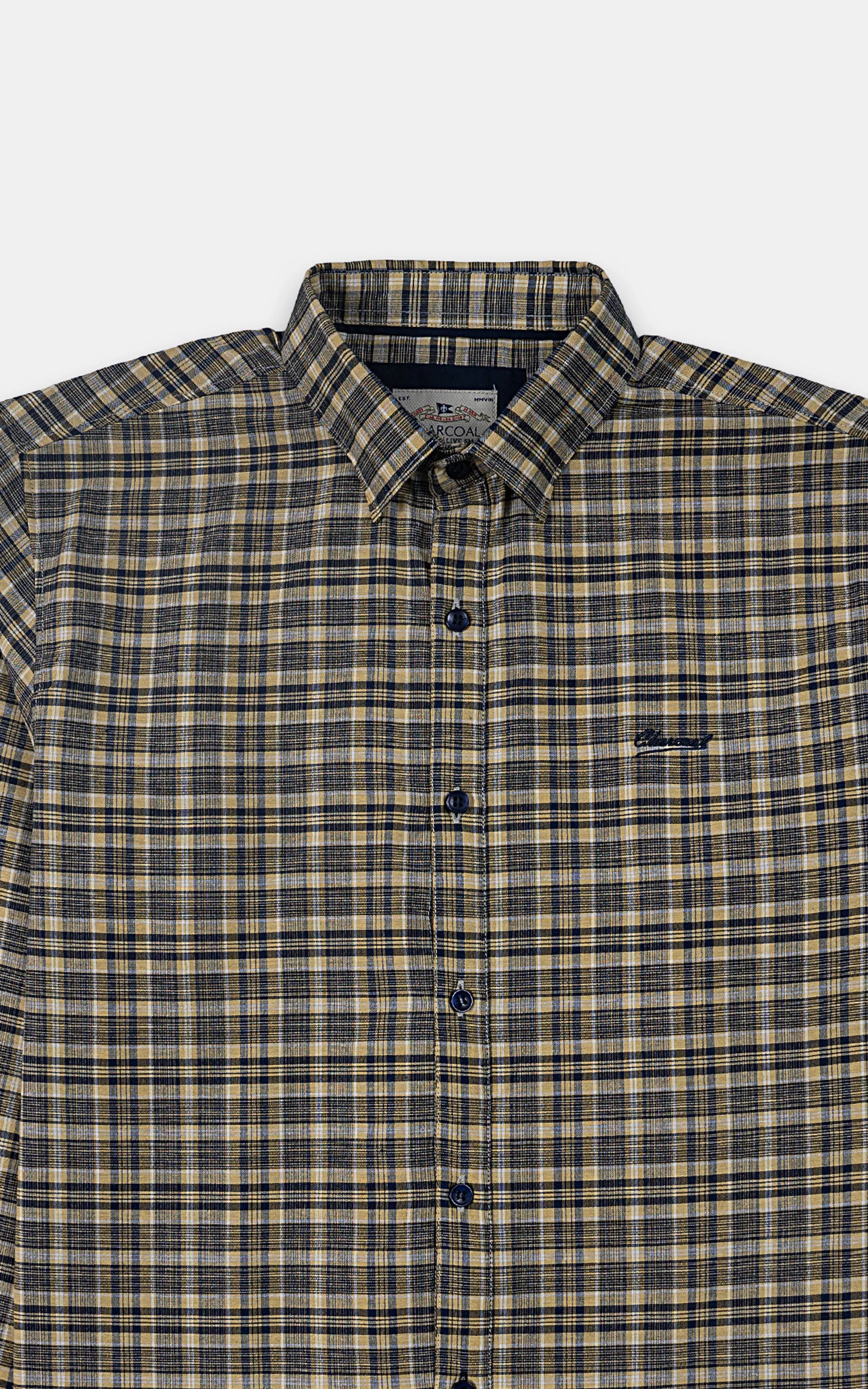 CASUAL SHIRT YELLOW CHECK