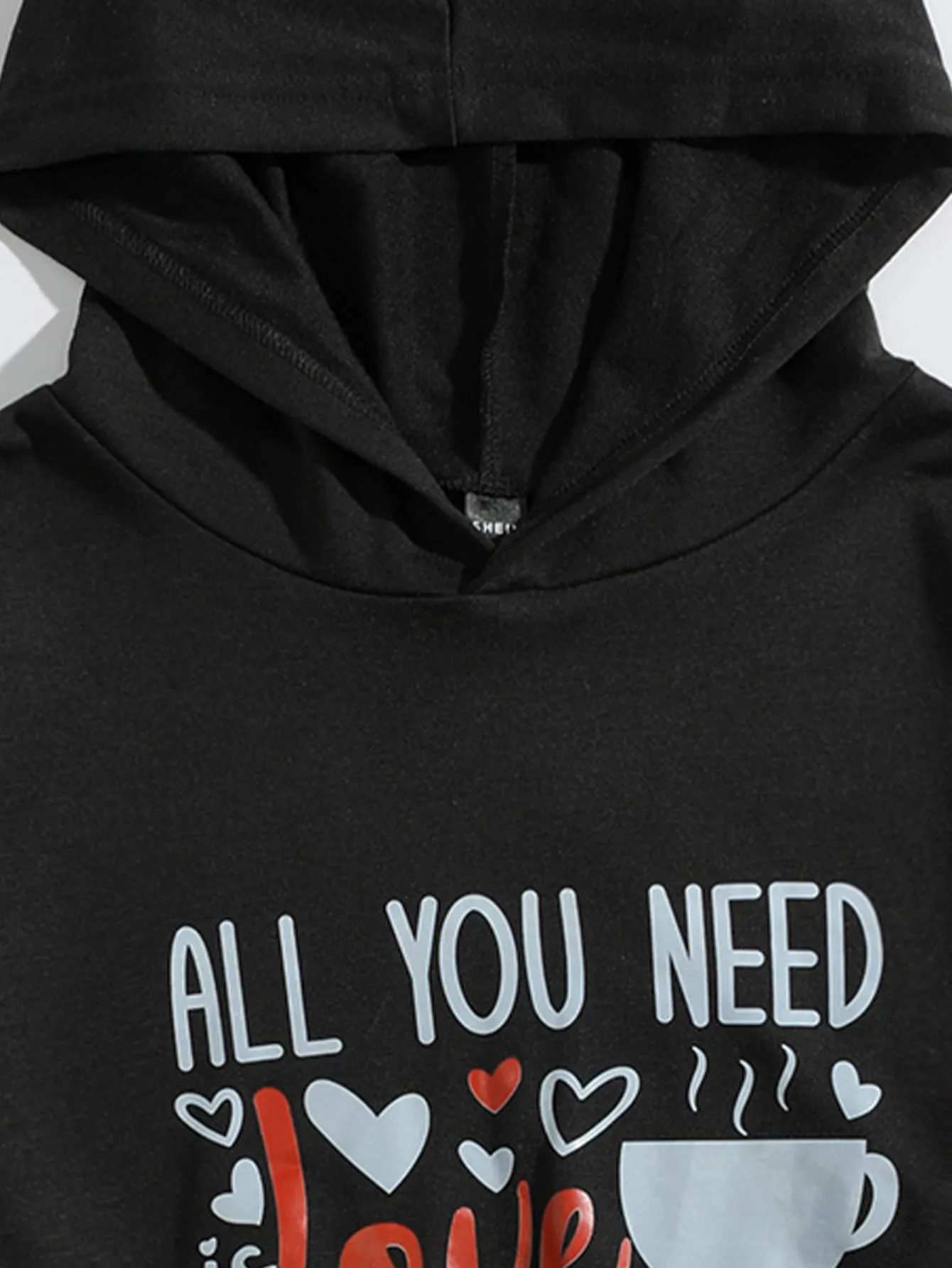 Casual Slogan Long Sleeve Hooded Regular Women Sweatshirt