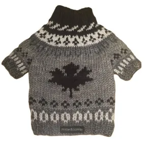 cowichan maple leaf sweater - available in small!