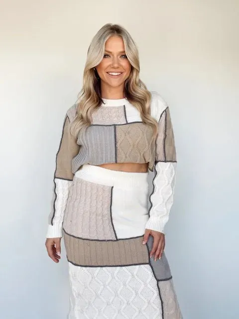 Cozy Quilted Patchwork Sweater