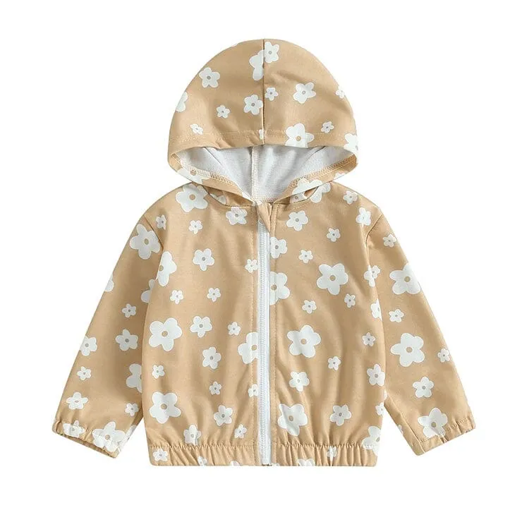 Daisy Hooded Zipper Jacket