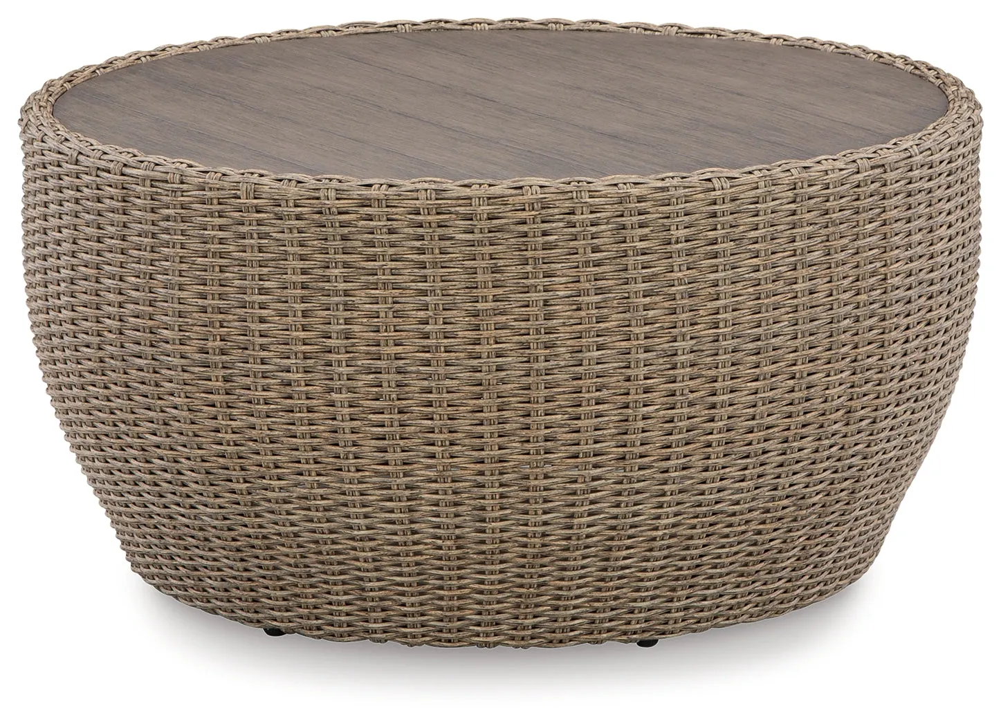 Danson Outdoor Coffee Table with End Table in Beige