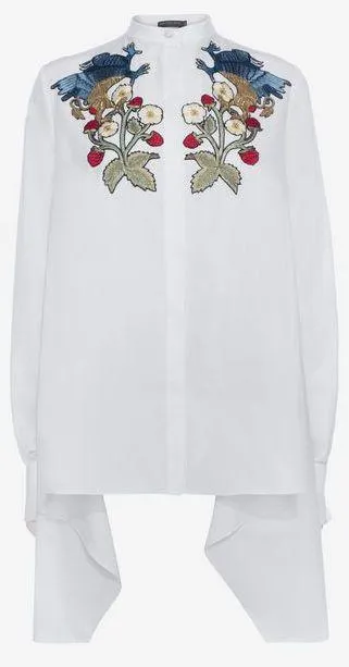 Drape Embroidered Shirt