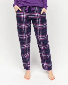 Edie Womens Lightly Brushed Check Pyjama Bottoms