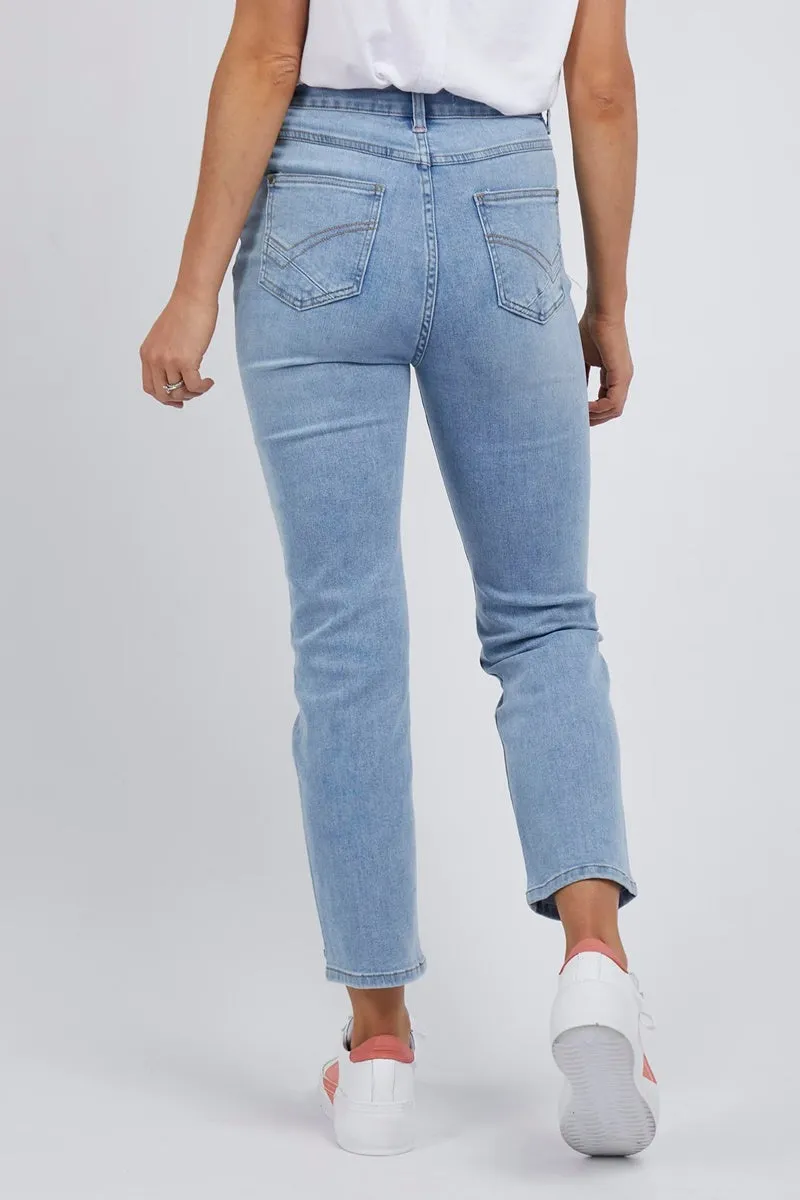 Elm - Ada Straight Leg Jean - Light Blue Wash