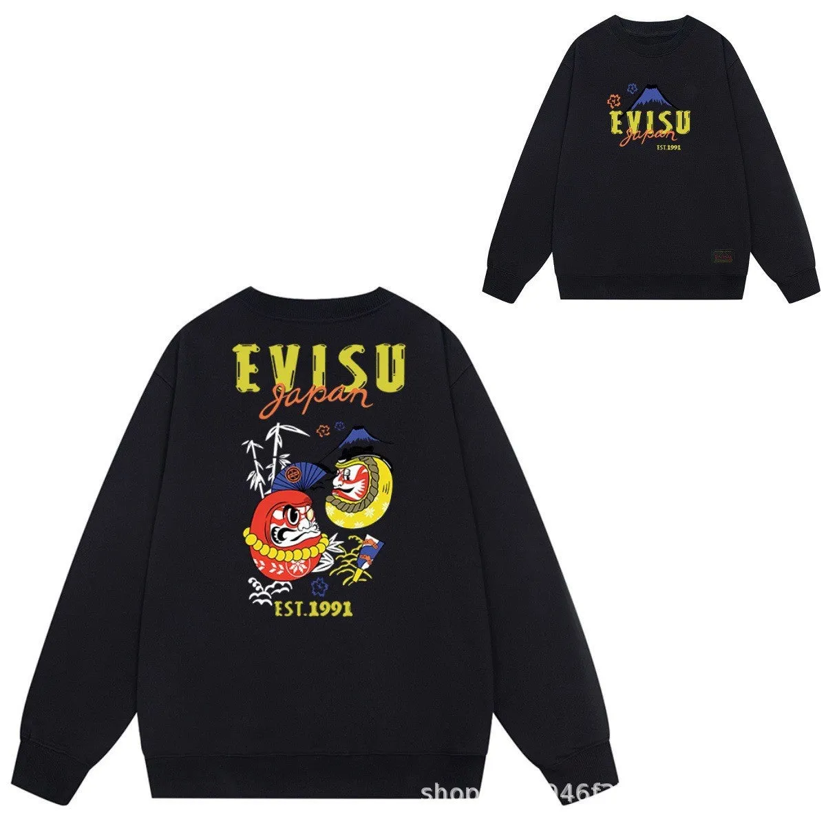 Evisu Sweatshirts Casual Loose Men