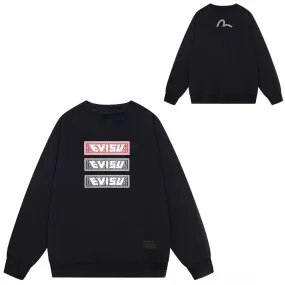 Evisu Sweatshirts Casual Loose Unisex Sweatshirts