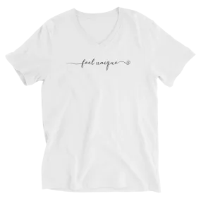 Feel Unique Short V-Neck T-Shirt White