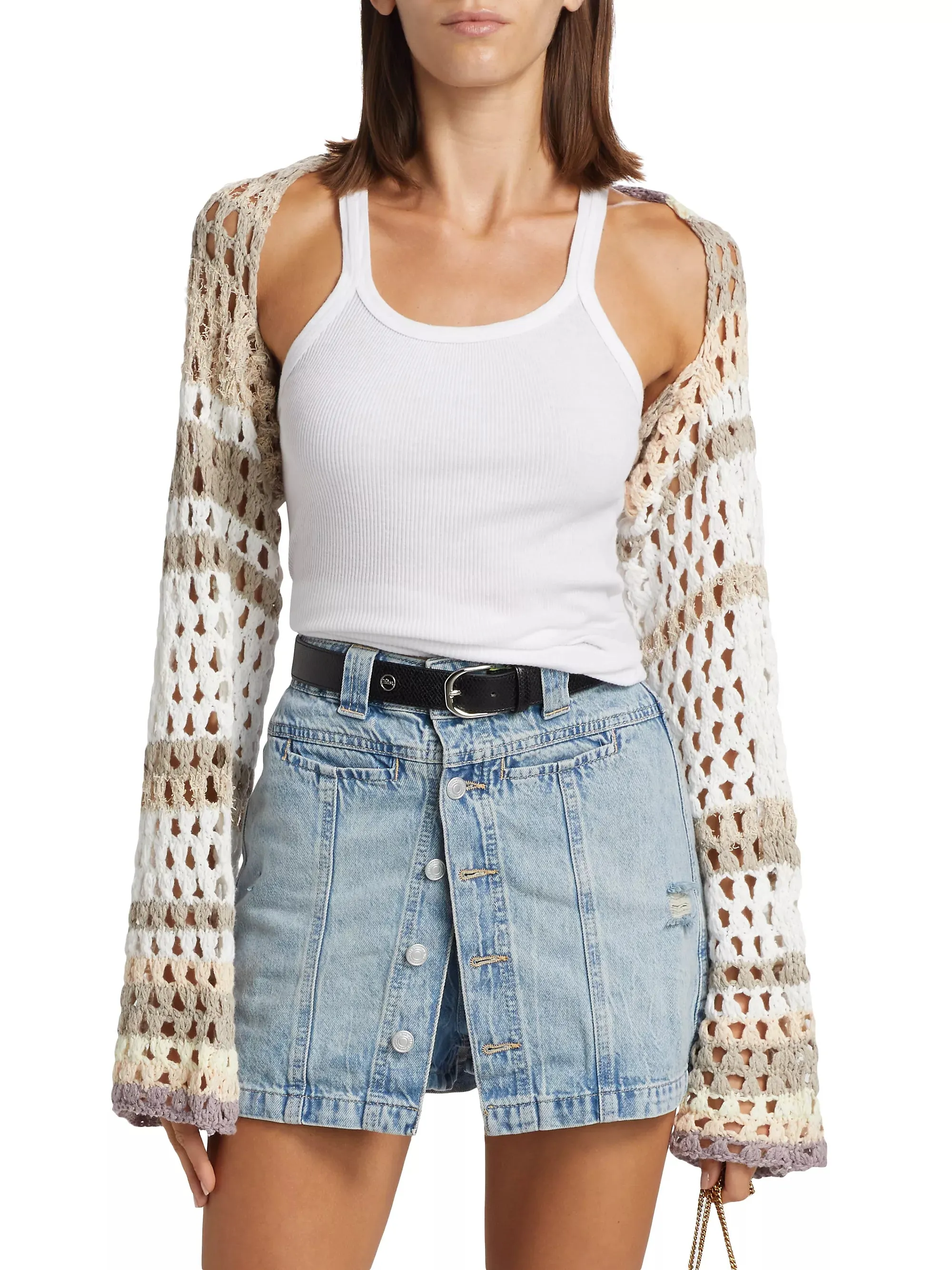 Free People Gia Crochet Shrug