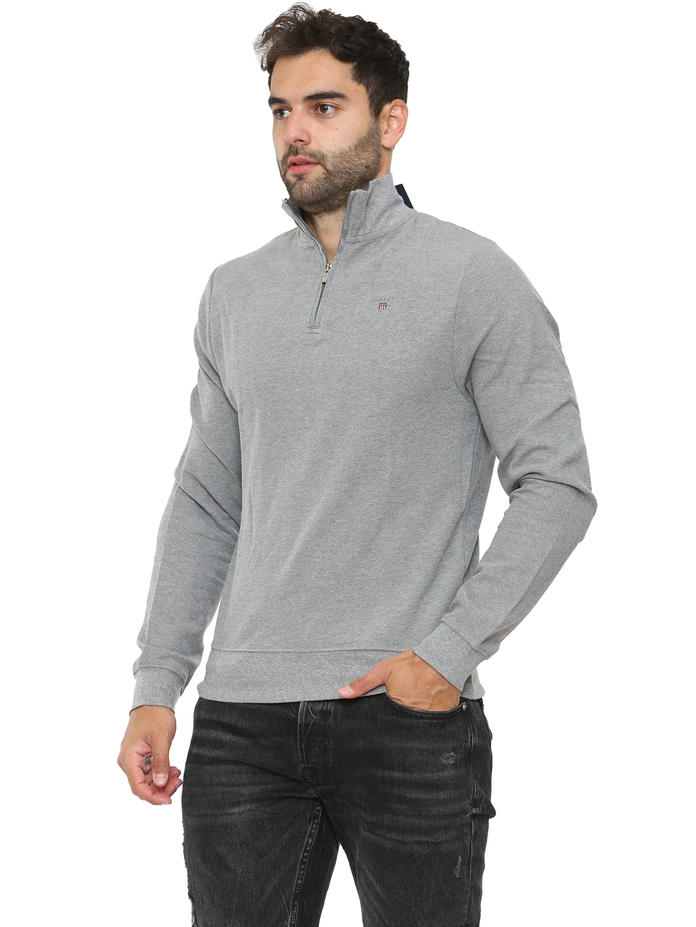 Gant Mens Classic Zip Up Winter Jumper