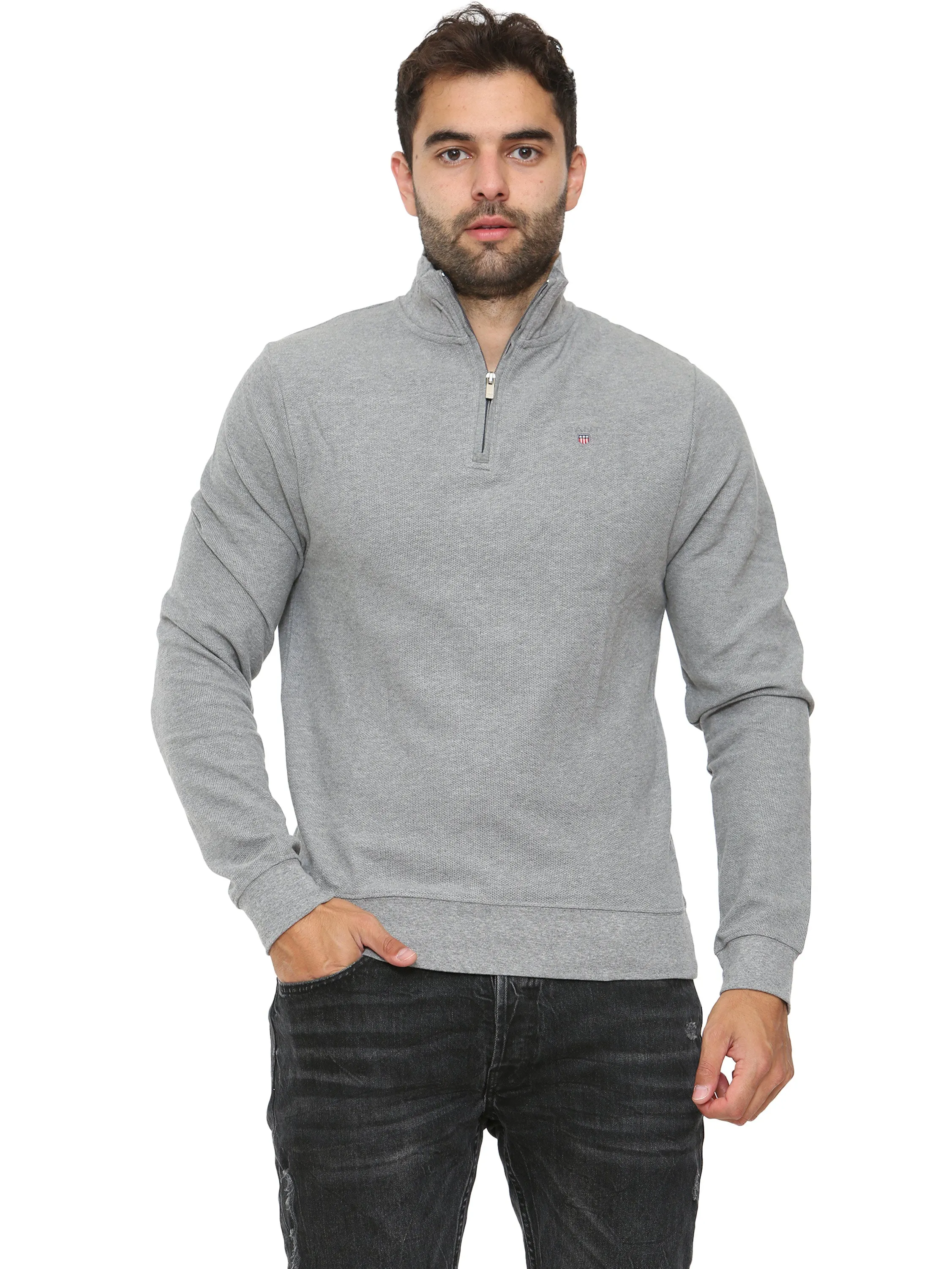 Gant Mens Classic Zip Up Winter Jumper