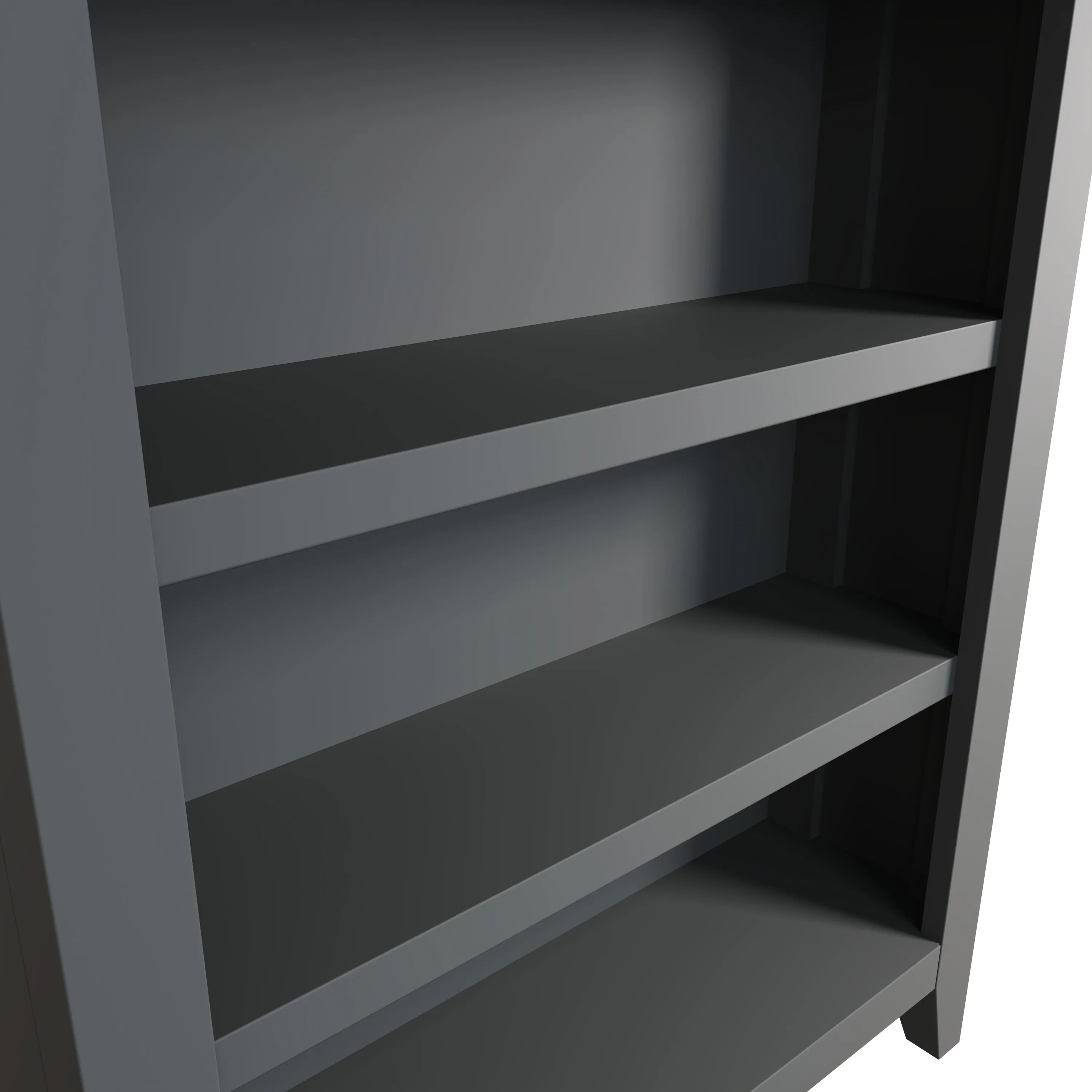 Geras Grey Small Wide Bookcase