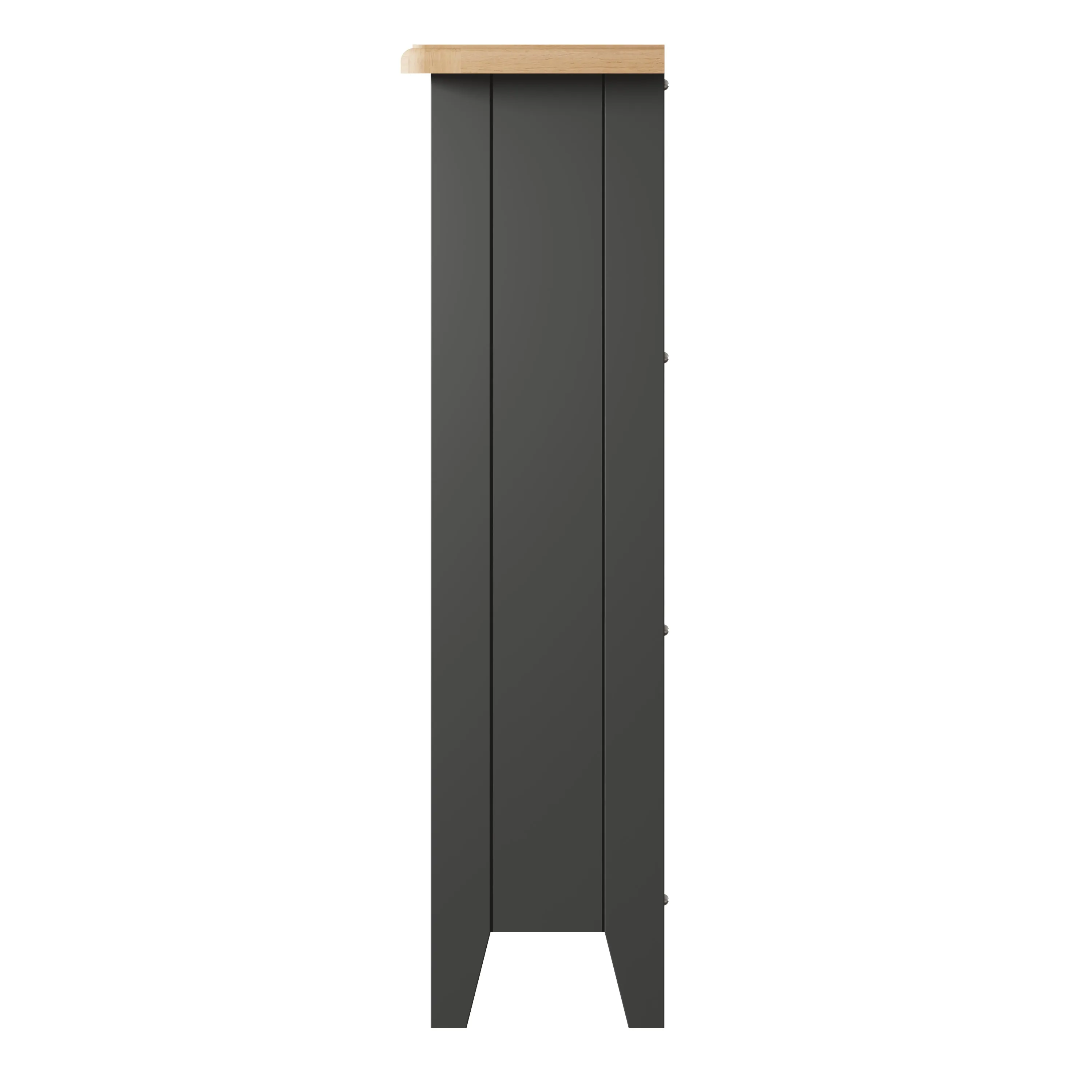 Geras Grey Small Wide Bookcase