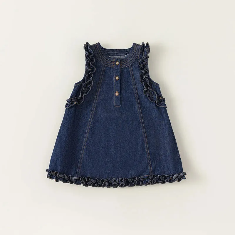 Girls Denim Tank Top Dress