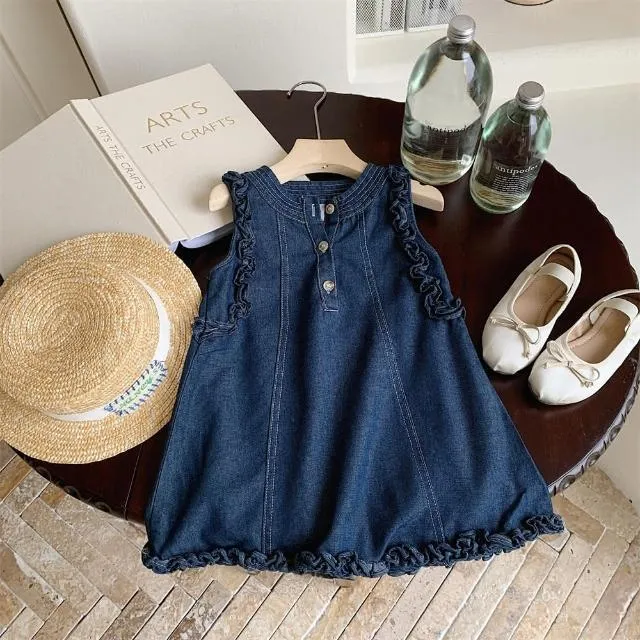 Girls Denim Tank Top Dress