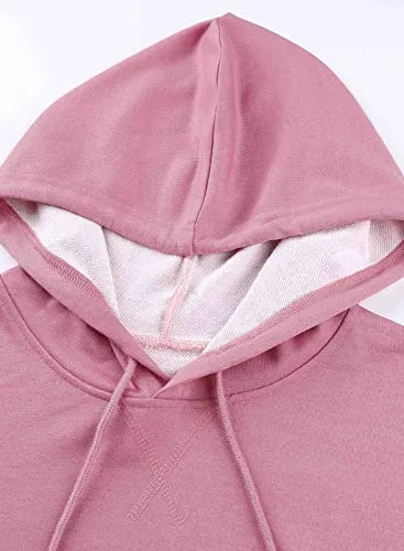 GOLDPKF Womens Fall Sweaters and Tops Sweat Shirts Women Hoodie Women's Boutique Hoodie Women Sweatshirts Clearance Woman's Hoodie Plus Pink Small