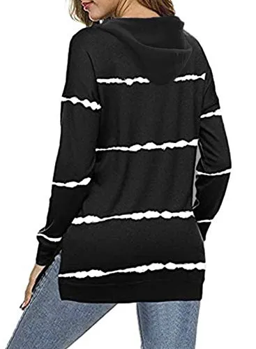 GOLDPKF Womens Plus Light Hoodie Long Sweatshirts Lightweight Pullover for Women Athletic Womens Lightweight Pullover Ladies Winter Tops Black Small