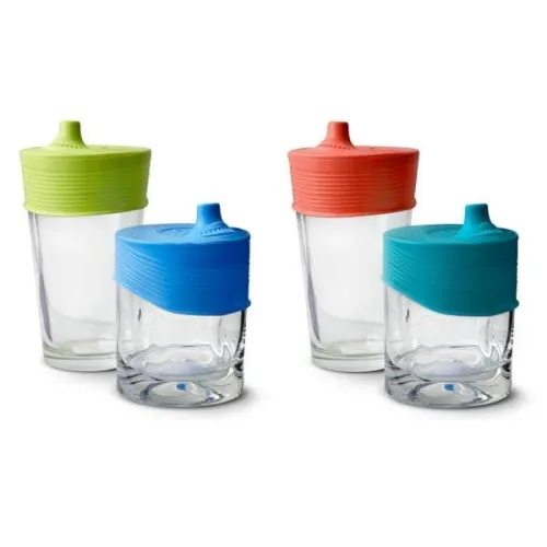 GoSili Stretchy Silicone Lids with Sippy Spout 2pk