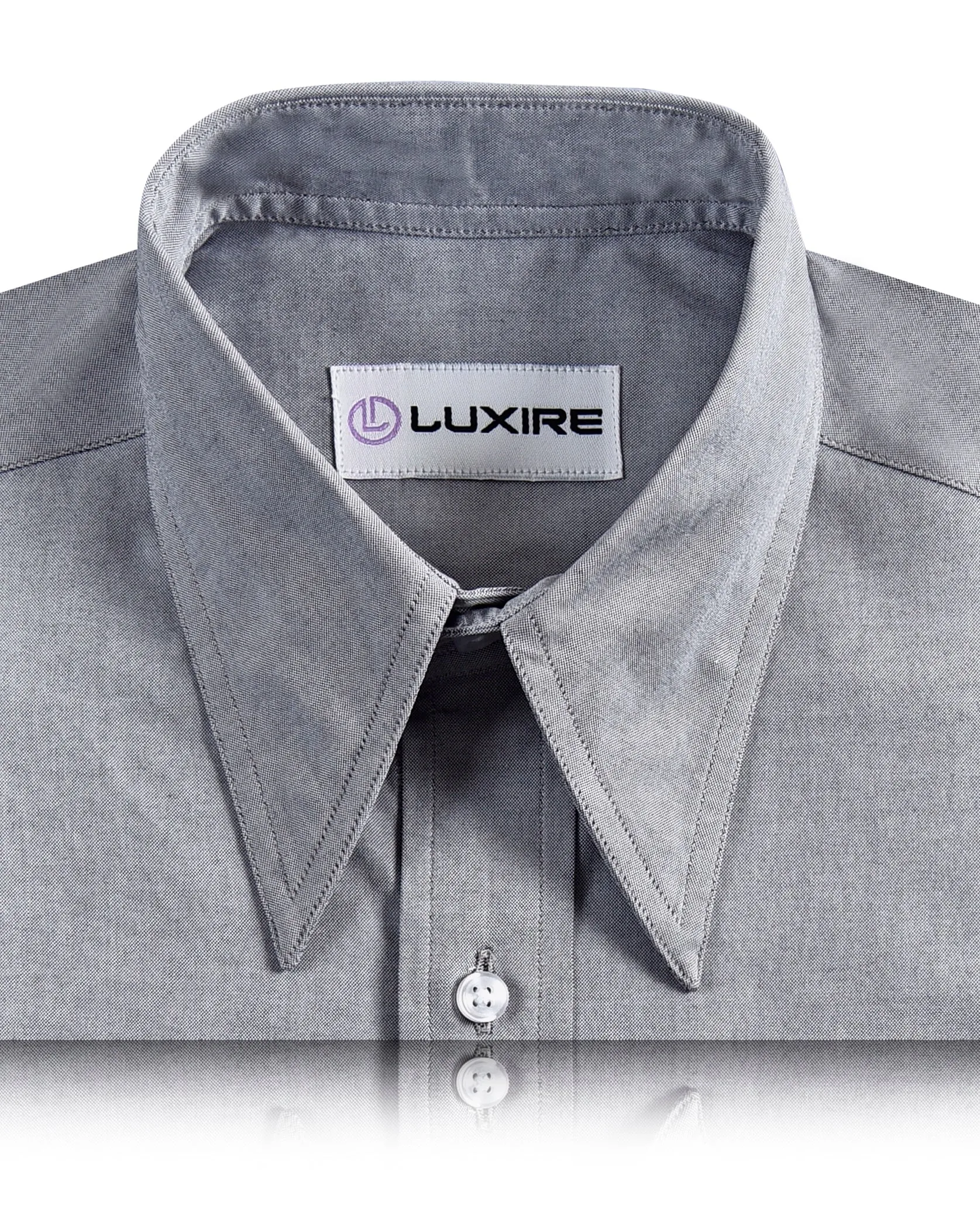 Grey Pinpoint Oxford Shirt