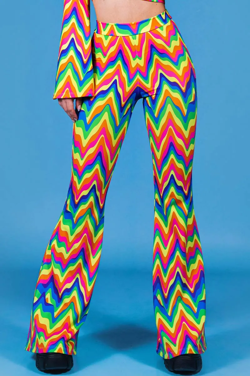 Groovy Rainbow Bell Bottoms Set