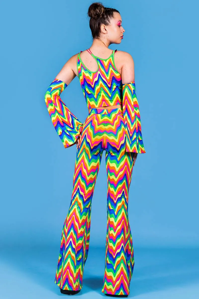 Groovy Rainbow Bell Bottoms Set