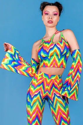 Groovy Rainbow Bell Bottoms Set