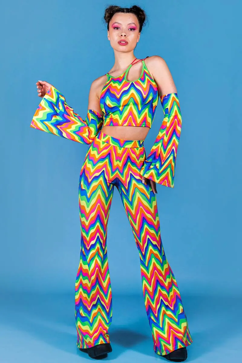 Groovy Rainbow Bell Bottoms