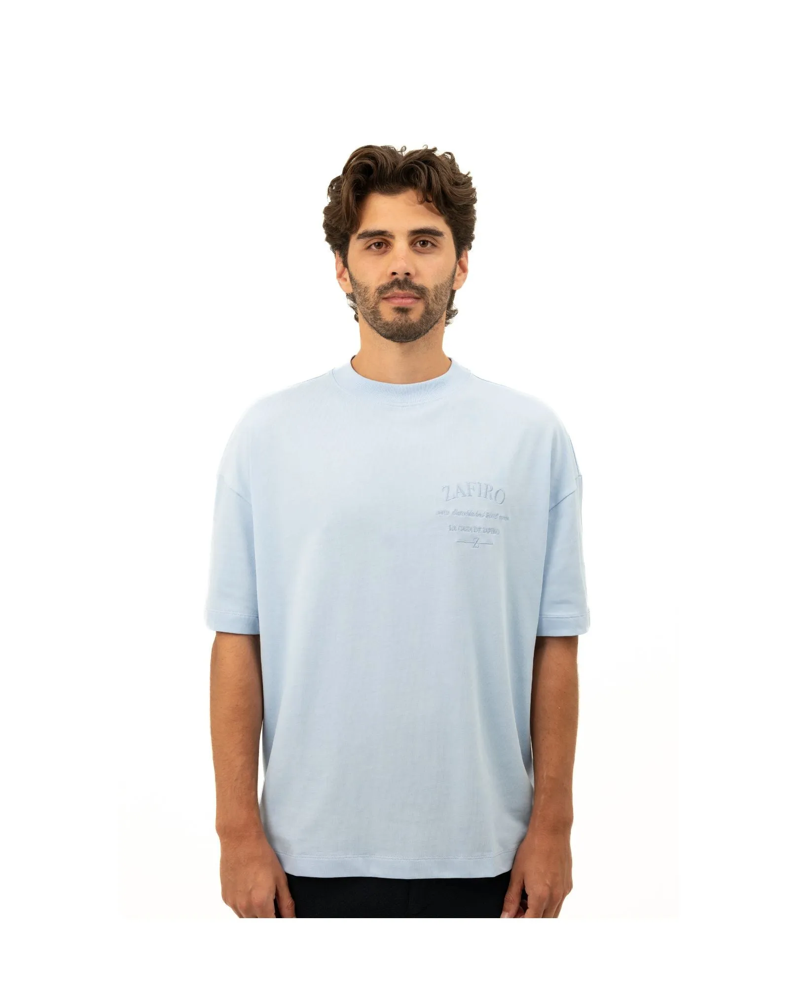 La Casa Oversized T-shirts - Light Blue