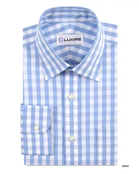 Light Blue White Gingham