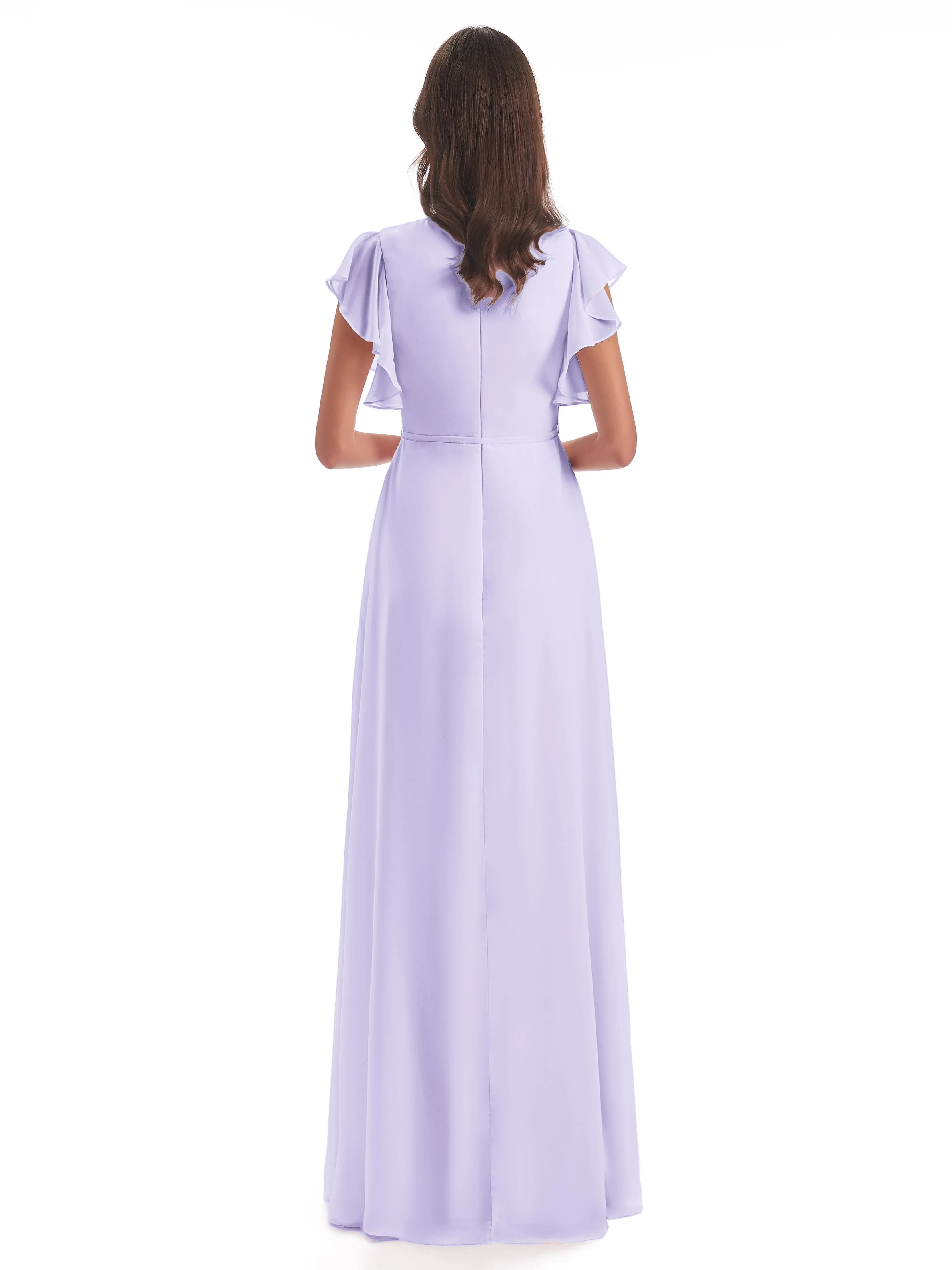 Lilac Bridesmaid Dresses Uk Hope Charming V Neck Long Chiffon Bridesmaid Dresses