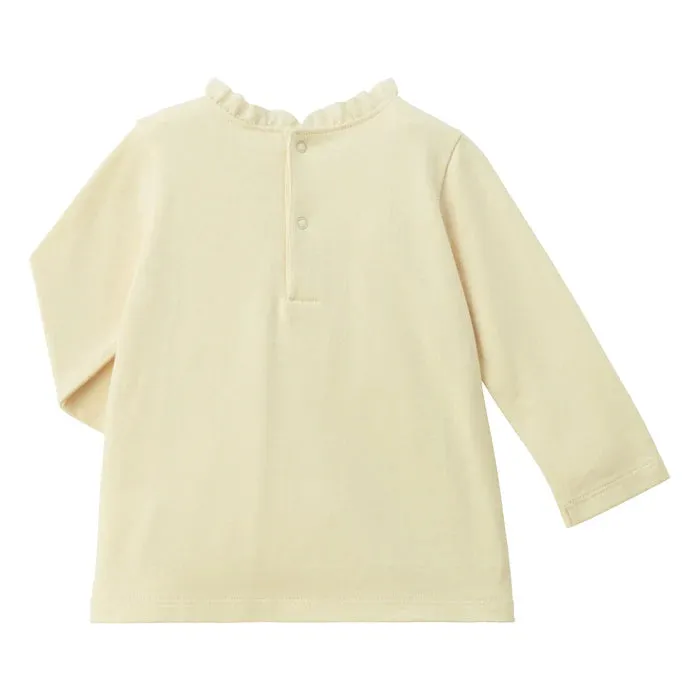 Long-Sleeve T-Shirt with Pintuck Detail