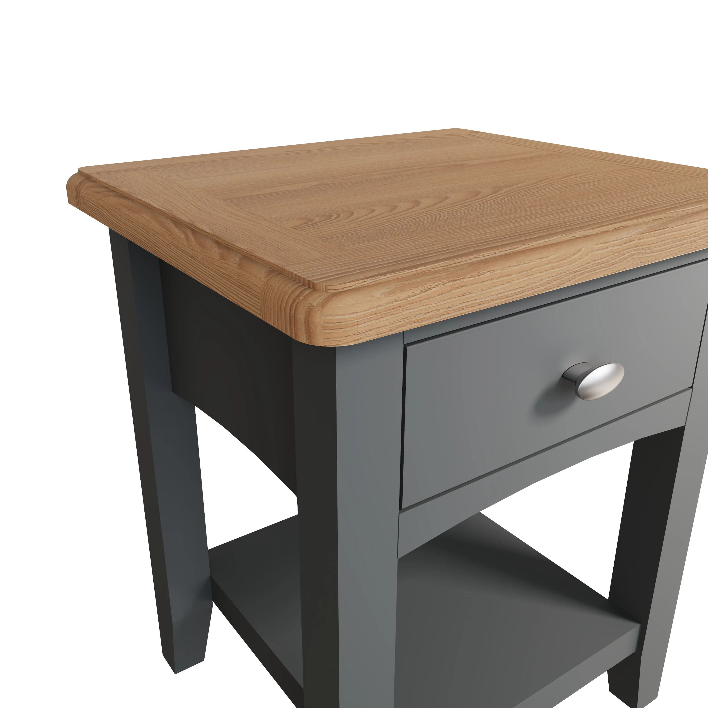 Malmesbury Grey Lamp Table 1 Drawer 40 x 36 x 47 cm