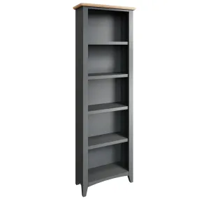 Malmesbury Grey Large Bookcase 60 x 25 x 180 cm