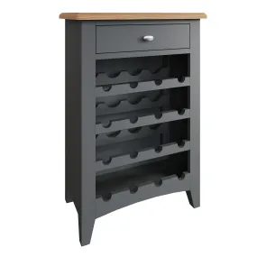 Malmesbury Grey Wine Cabinet 55 x 30 x 80 cm