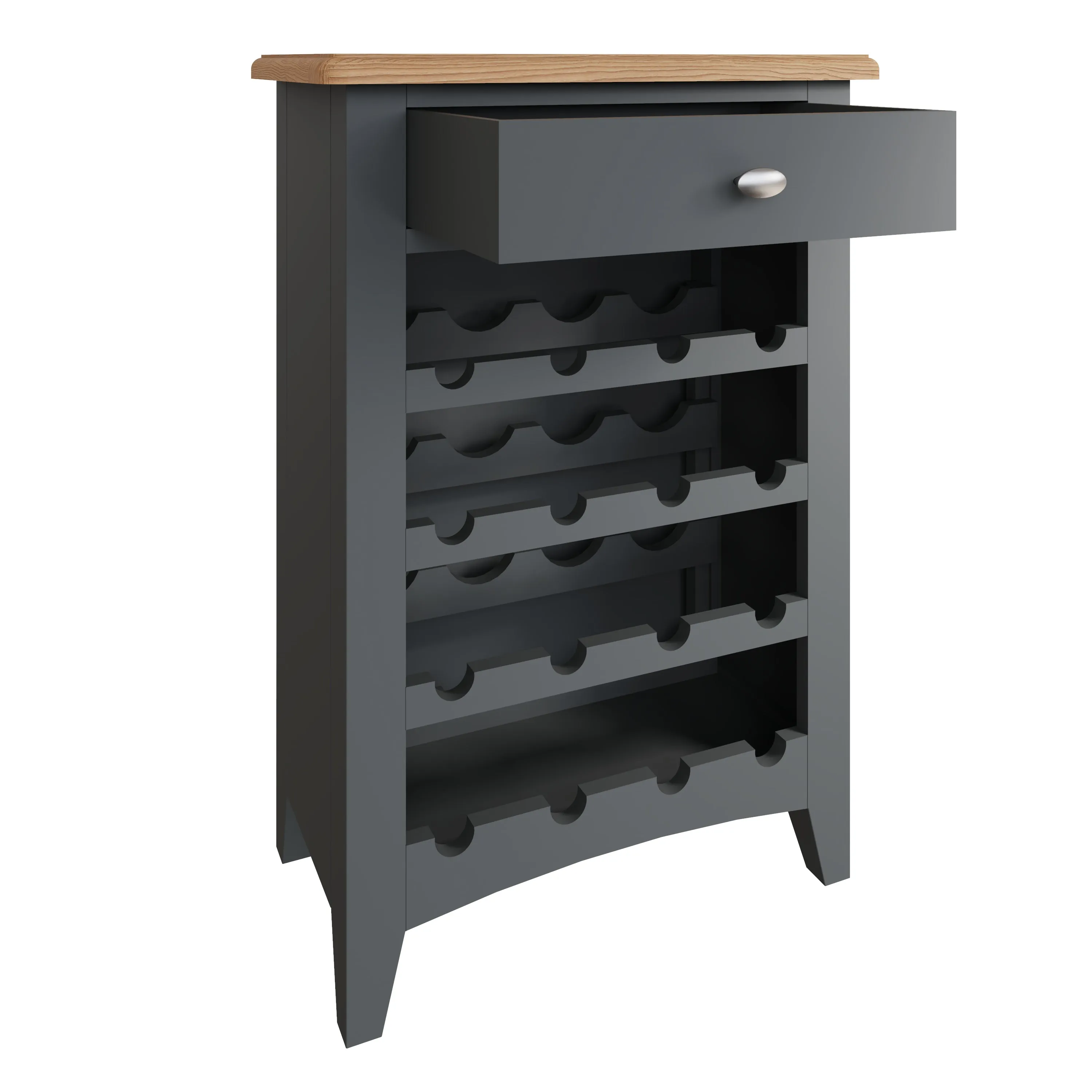 Malmesbury Grey Wine Cabinet 55 x 30 x 80 cm