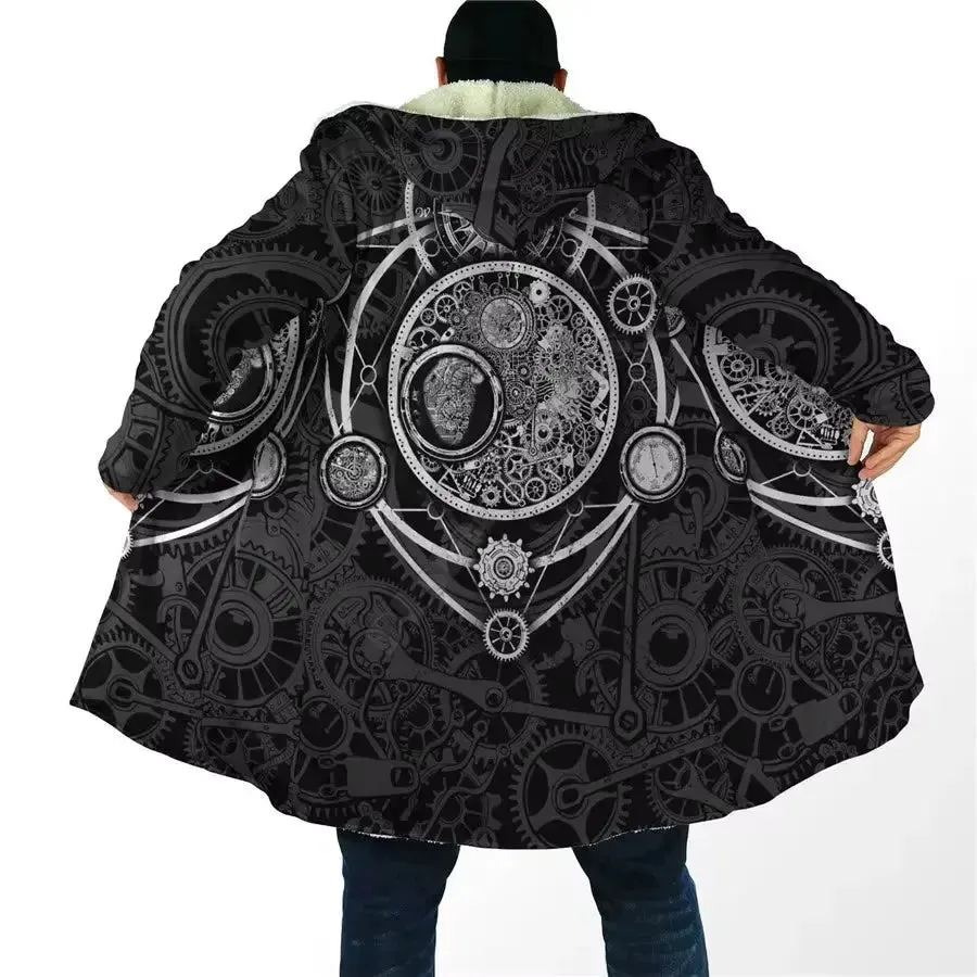 Manga Flower Puerto Rico Cloak 3D All over Printed Hoodie Cloak for Men Women Winter Fleece Wind Breaker Warm Hood Cloak