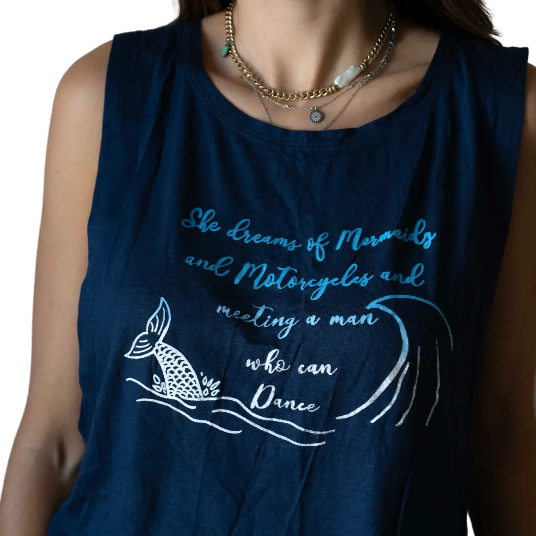 Mermaid Tank-Navy