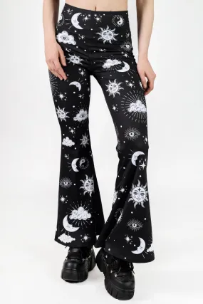 Midnight Sky High Waisted Bell Bottoms Pants