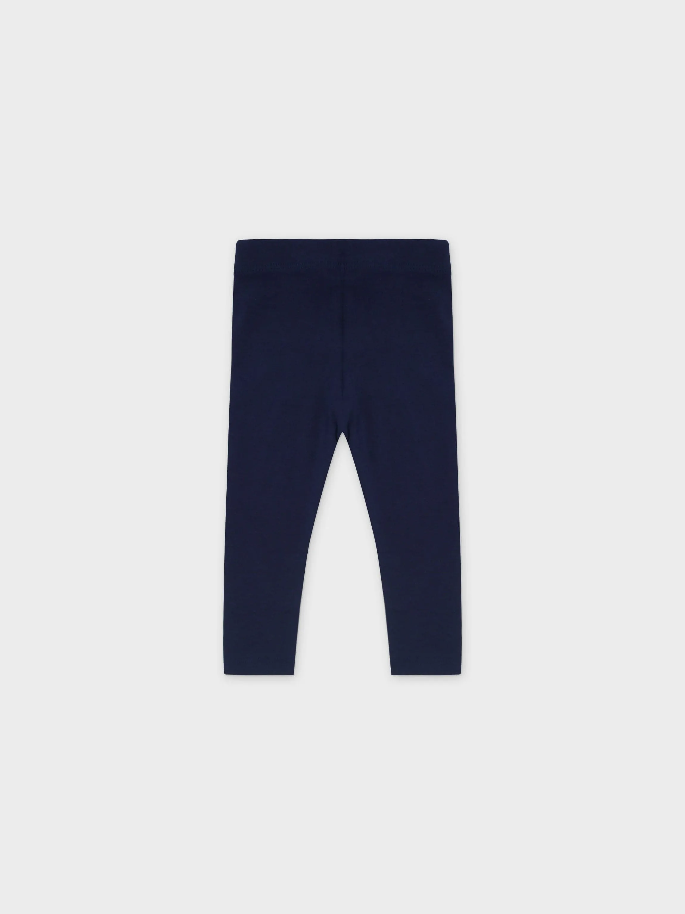 Non Ribbed Leggings- Navy