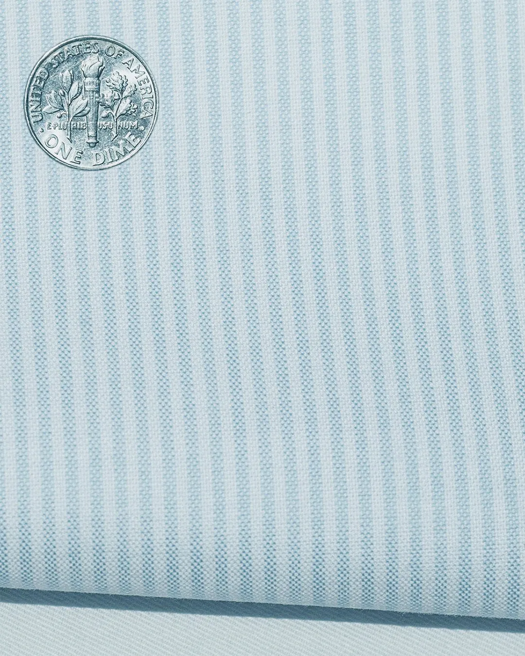 Pale Blue Dress Stripes Oxford