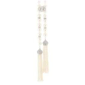 Pearl & Diamond Opera Neckalce